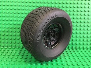Wheel 43.2mm D. x 26mm with Tire 81.6 x 44 R (56908 / 18450) Wheel 43.2mm D. x 26mm with Tire 81.6 x 44 R (56908 / 18450)