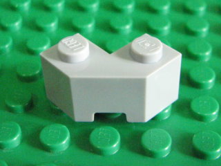 Brick, Modified Facet 2 x 2 淺藍灰