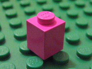 Brick 1 x 1 深粉紅色