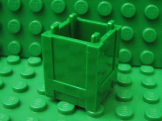 Container, Box 2 x 2 x 2 - Top Opening 綠色