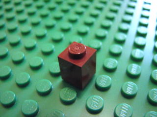Brick 1 x 1 紅褐色