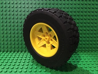 黃色 Wheel 56mm D. x 34mm , 黑色 Tire 94.3 x 38 R